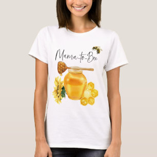Yellow Honey Watercolor Sonnenblumendusche T-Shirt
