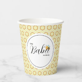 Yellow Honeycomb Muster Baby Shooting Paper Cups Pappbecher