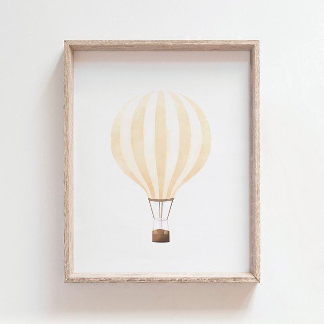 Yellow Hot Air Ballon Kinderzimmer Decor Poster (Von Creator hochgeladen)