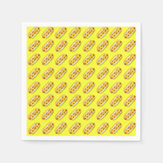 Yellow Hotdog Napkins Tissue Paper Serviette