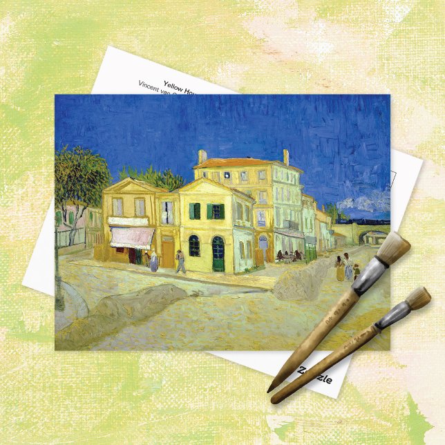Yellow House Arles Frankreich Vincent van Gogh Postkarte (Von Creator hochgeladen)