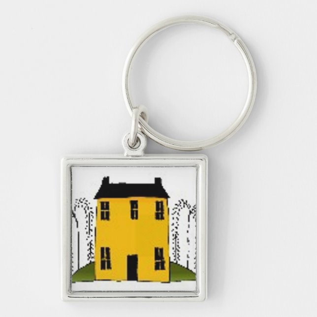 Yellow House - Keychain Schlüsselanhänger (Vorne)