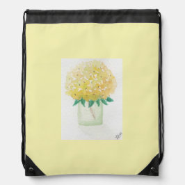Yellow Hydrangea Sportbeutel