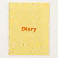Yellow Ice Diary Spiral Notebook