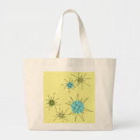 Yellow Iconic Atomic Sternexplosion Muster Tasche