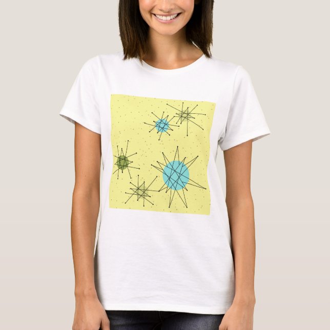 Yellow Iconic Atomic Sternexplosion T - Shirt (Vorderseite)