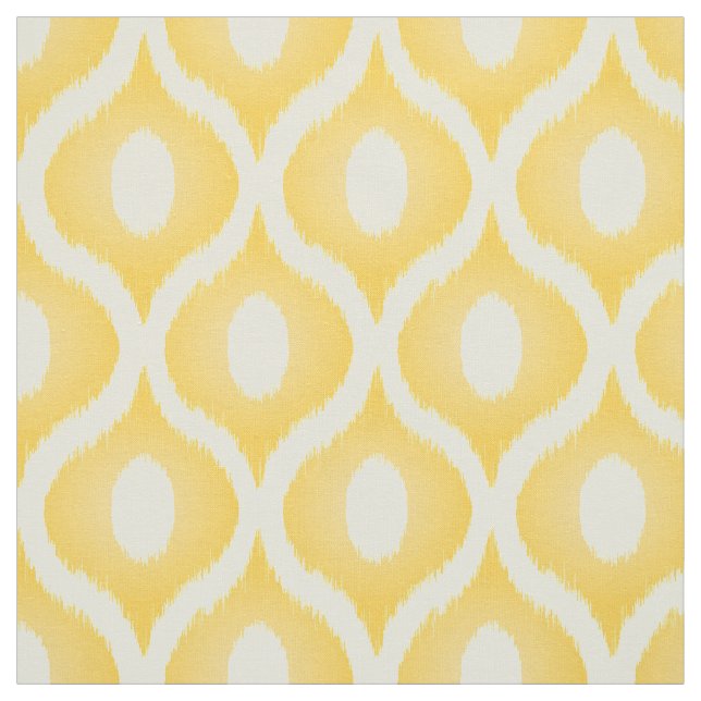 Yellow-Ikat-marokkanisches Design Stoff (Muster)