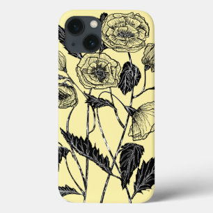 Yellow iPhone Case mit Blume - Farbe auswählen