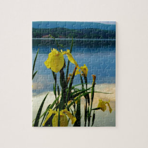 Yellow Iris am Lake Shore Puzzle
