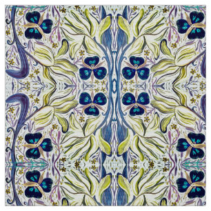 Yellow Iris Fabric Stoff