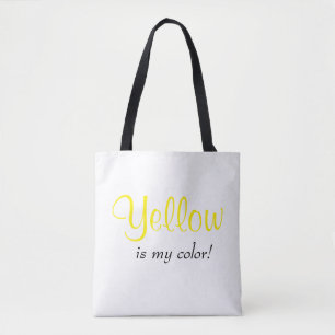 Yellow Is My Color Quote Schrift