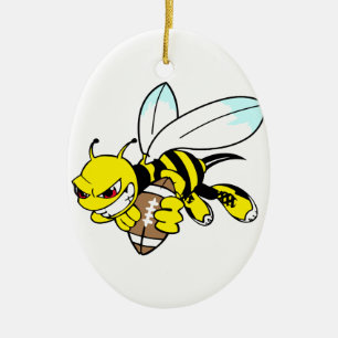 Yellow Jacket Hornet Keramikornament