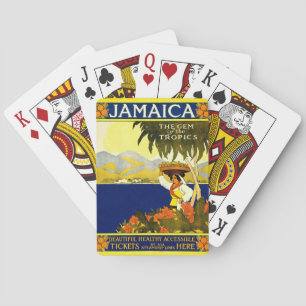 Yellow Jamaica Poster Spielkarten