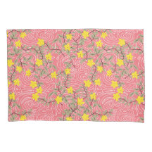 Yellow Jasmine Blume auf Korallenrosa