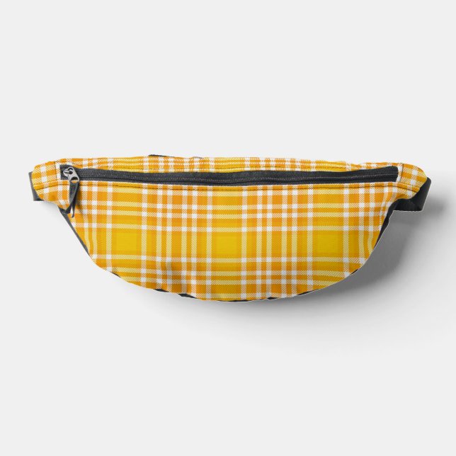 Yellow Kariert Fanny Pack Bauchtasche (Ablage )