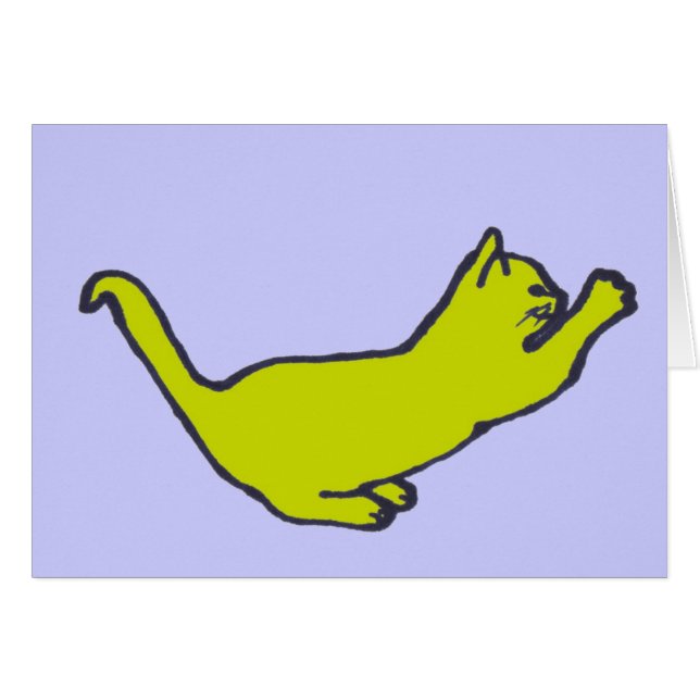 Yellow Kitty Card (Vorderseite (Horizontal))