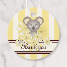 Yellow Koala Kinderdusche / Geburtstag Vielen Dank