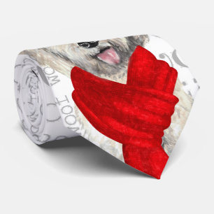 Yellow Labradoodle Funny Woof Christmas Hund Lover Krawatte