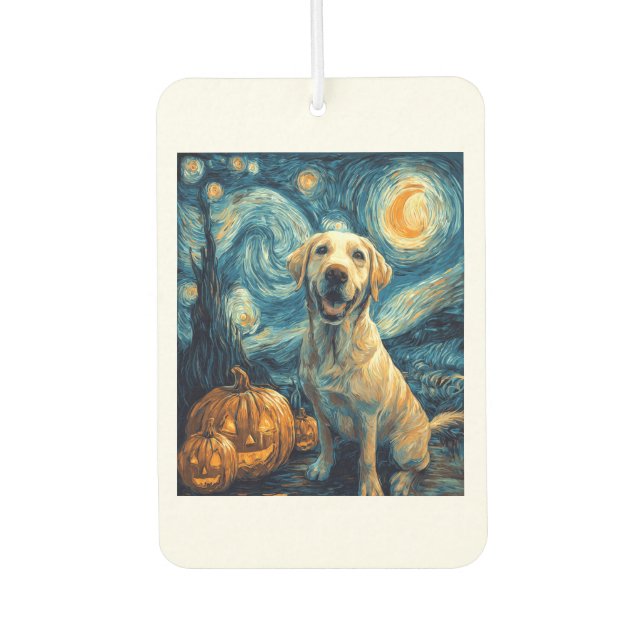 Yellow Labrador (2) Autolufterfrischer (Vorderseite)