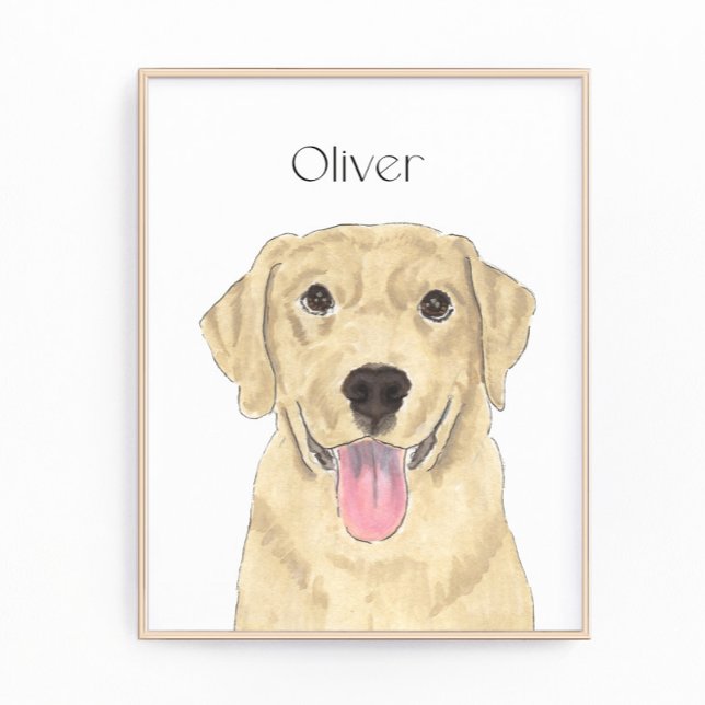 Yellow Labrador Art Fotodruck (Von Creator hochgeladen)