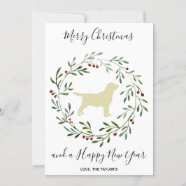 Yellow Labrador Elegant Dog Frohe Weihnachten