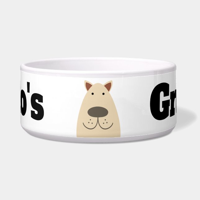 Yellow Labrador Hund Napf (Vorderseite)