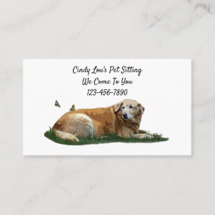 Yellow Labrador Mixed Breed Hunde Business Cards Visitenkarte