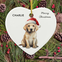 Yellow Labrador Personalisiert Dog Lover Christmas