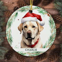 Yellow Labrador Personalisiert Dog Lover Christmas
