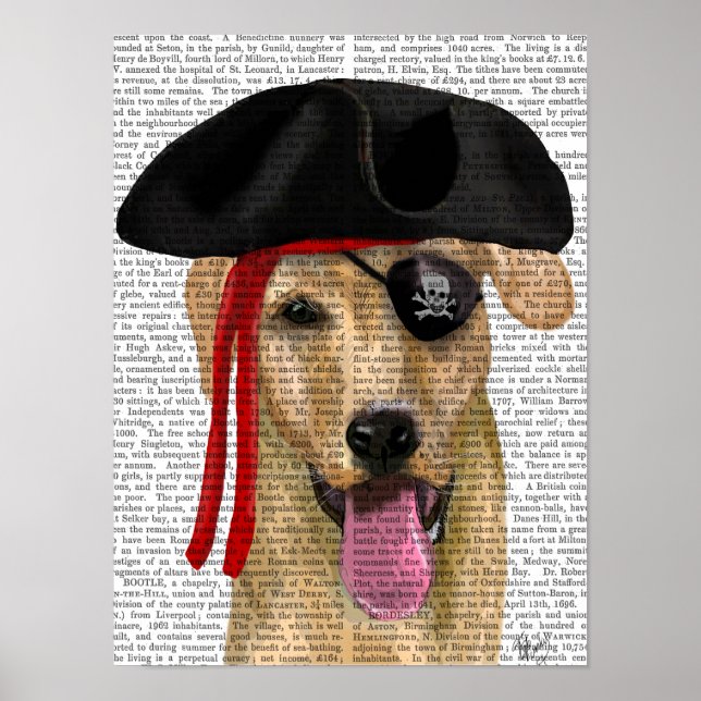 Yellow Labrador Pirate 2 Poster (Vorne)