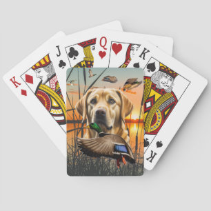Yellow Labrador Playing Cards, Labrador Spielkarten
