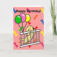 Yellow Labrador Puppy Cartoon