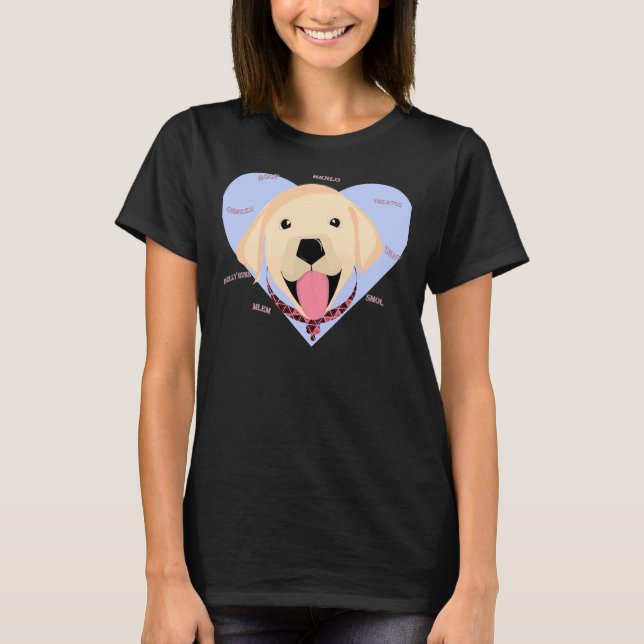 Yellow Labrador Puppy Chonk Puppy Owner Downer T-Shirt (Vorderseite)