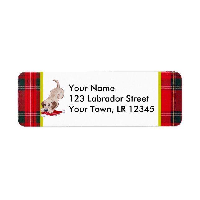 Yellow Labrador Puppy mit Weihnachten der Weihnach (Vorne)