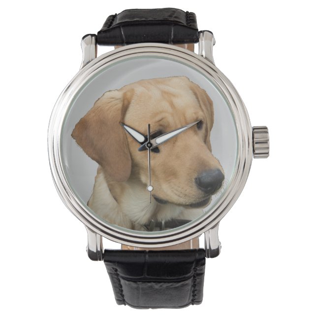 Yellow Labrador Retriever Armbanduhr (Vorderseite)