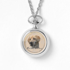 Yellow Labrador Retriever Art Geschenke Armbanduhr