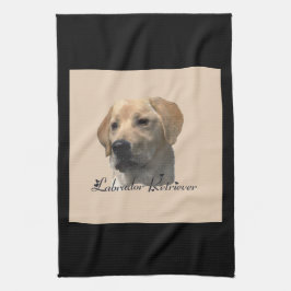 Yellow Labrador Retriever Art Geschenke Geschirrtuch