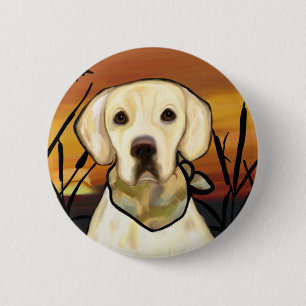 YELLOW LABRADOR RETRIEVER BUTTON