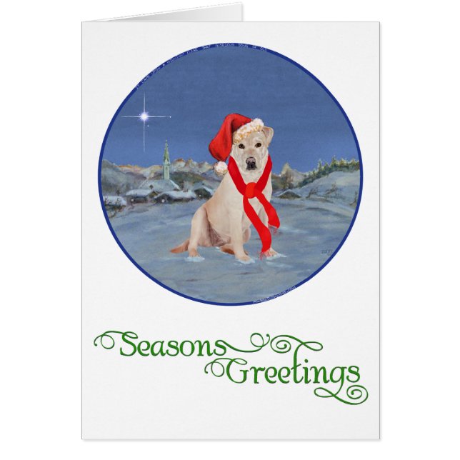 Yellow Labrador Retriever Christmas (Vorne)