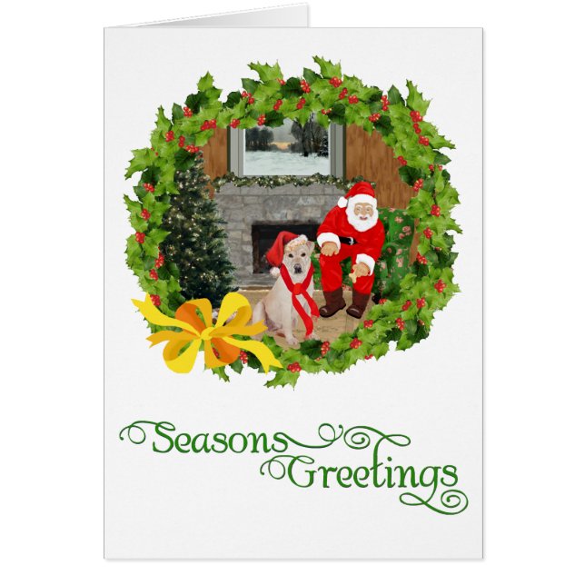 Yellow Labrador Retriever Christmas (Vorne)