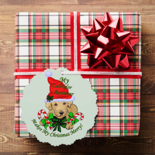 Yellow Labrador Retriever Christmas Geschenke Ornament Karte