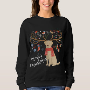 Yellow Labrador Retriever Christmas Hund Labrador Sweatshirt