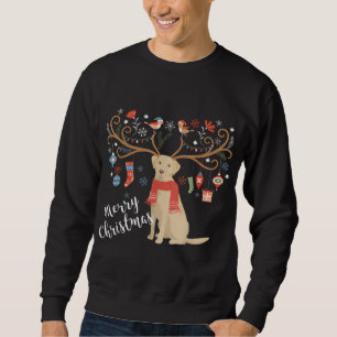 Yellow Labrador Retriever Christmas Hund Labrador Sweatshirt