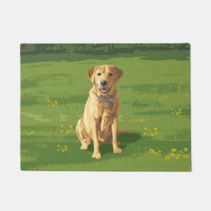 Yellow Labrador Retriever Dog Fußmatte