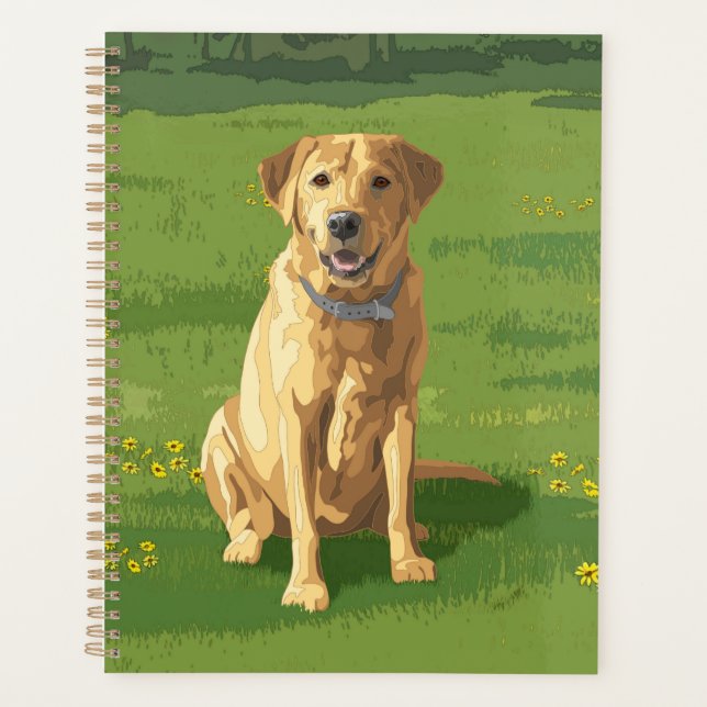 Yellow Labrador Retriever Dog Planer (Vorderseite)