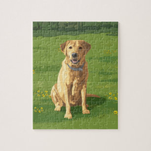 Yellow Labrador Retriever Dog Puzzle