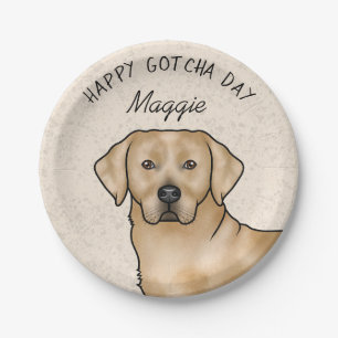 Yellow Labrador Retriever Happy Gotcha Day Pappteller