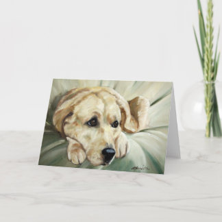 Yellow Labrador Retriever Hundekarte Karte