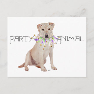 Yellow Labrador Retriever Party Einladungspostkarte
