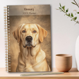 Yellow Labrador Retriever Portrait Personal Years Planer